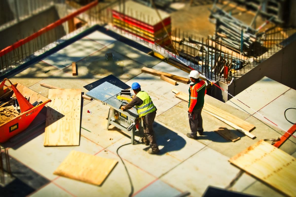 An active construction site